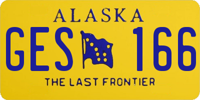 AK license plate GES166