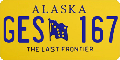 AK license plate GES167
