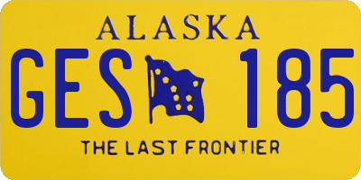 AK license plate GES185
