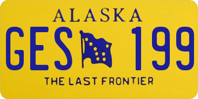AK license plate GES199