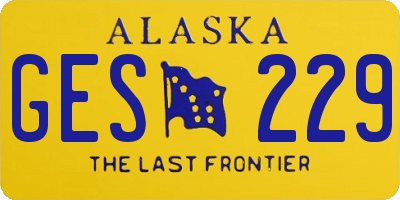 AK license plate GES229