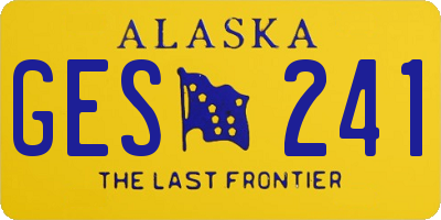 AK license plate GES241