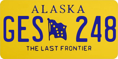 AK license plate GES248