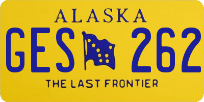 AK license plate GES262