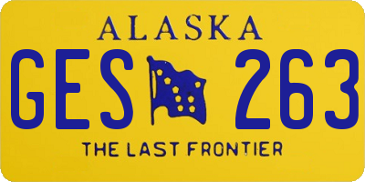 AK license plate GES263