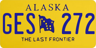 AK license plate GES272