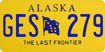 AK license plate GES279