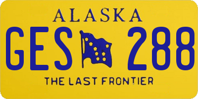AK license plate GES288