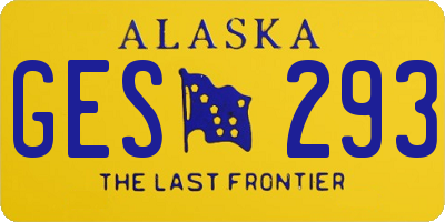 AK license plate GES293