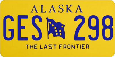 AK license plate GES298