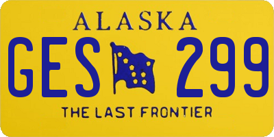 AK license plate GES299