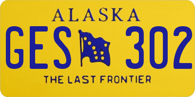 AK license plate GES302