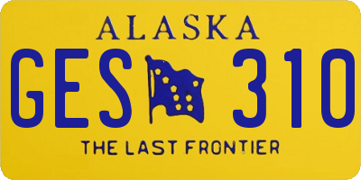 AK license plate GES310