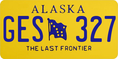 AK license plate GES327