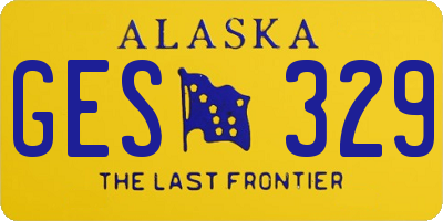 AK license plate GES329