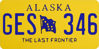 AK license plate GES346