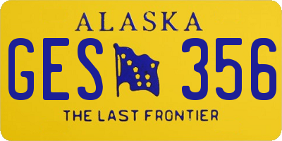 AK license plate GES356