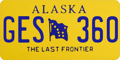 AK license plate GES360