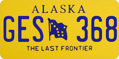 AK license plate GES368