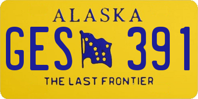 AK license plate GES391