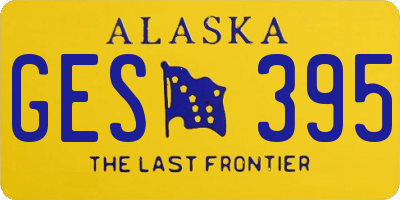 AK license plate GES395