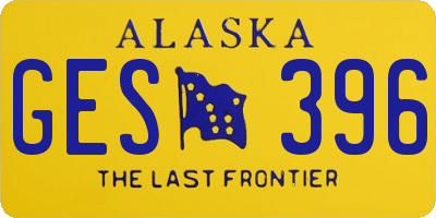 AK license plate GES396