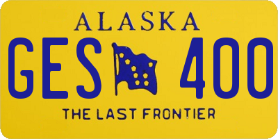 AK license plate GES400