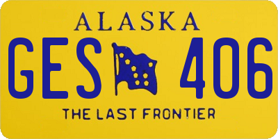 AK license plate GES406