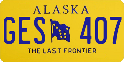 AK license plate GES407
