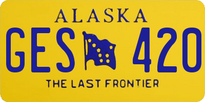 AK license plate GES420