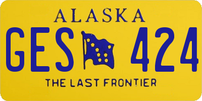AK license plate GES424