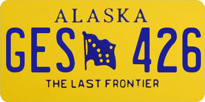AK license plate GES426