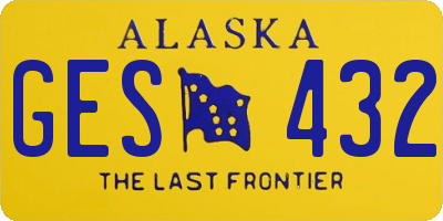 AK license plate GES432