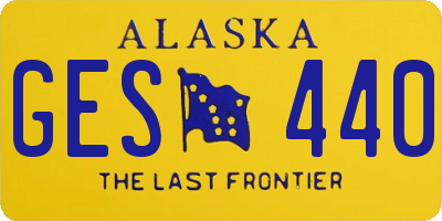AK license plate GES440