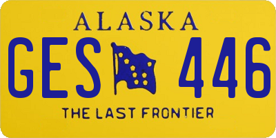 AK license plate GES446