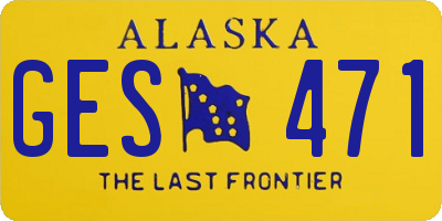 AK license plate GES471