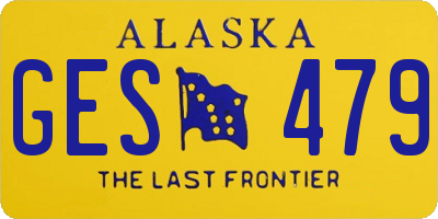 AK license plate GES479