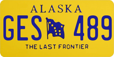 AK license plate GES489
