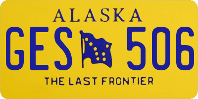 AK license plate GES506