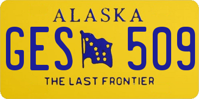 AK license plate GES509