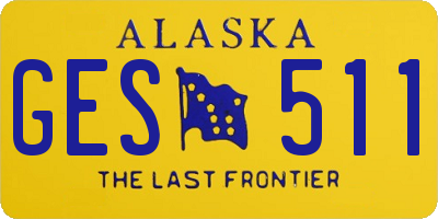 AK license plate GES511