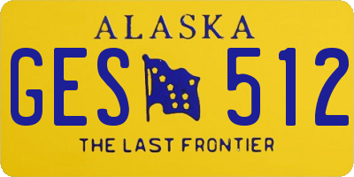 AK license plate GES512