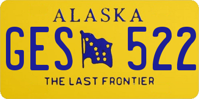 AK license plate GES522