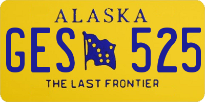 AK license plate GES525
