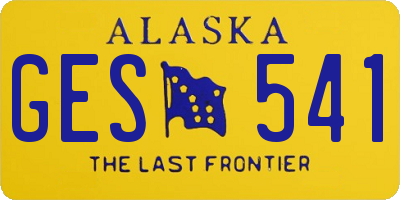 AK license plate GES541