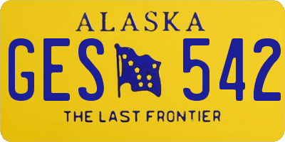 AK license plate GES542