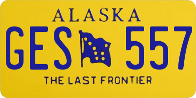 AK license plate GES557