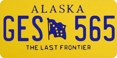 AK license plate GES565