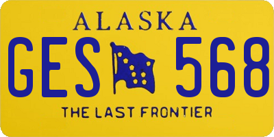 AK license plate GES568