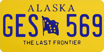 AK license plate GES569